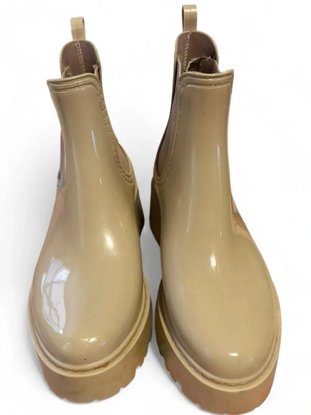 Steve Madden nude platform‎ rain boots women’s size 8